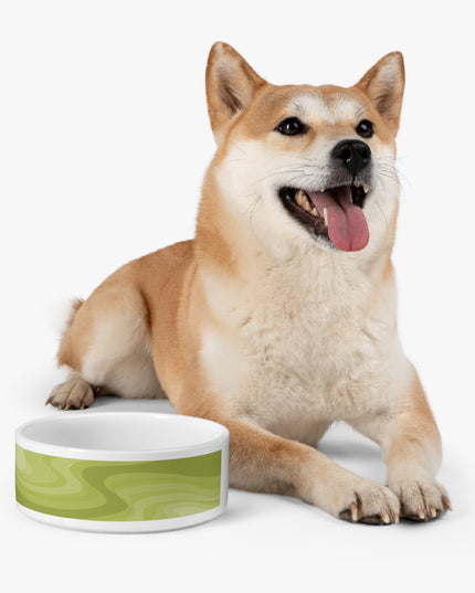Lemon Wavey 16 oz Pet Bowl