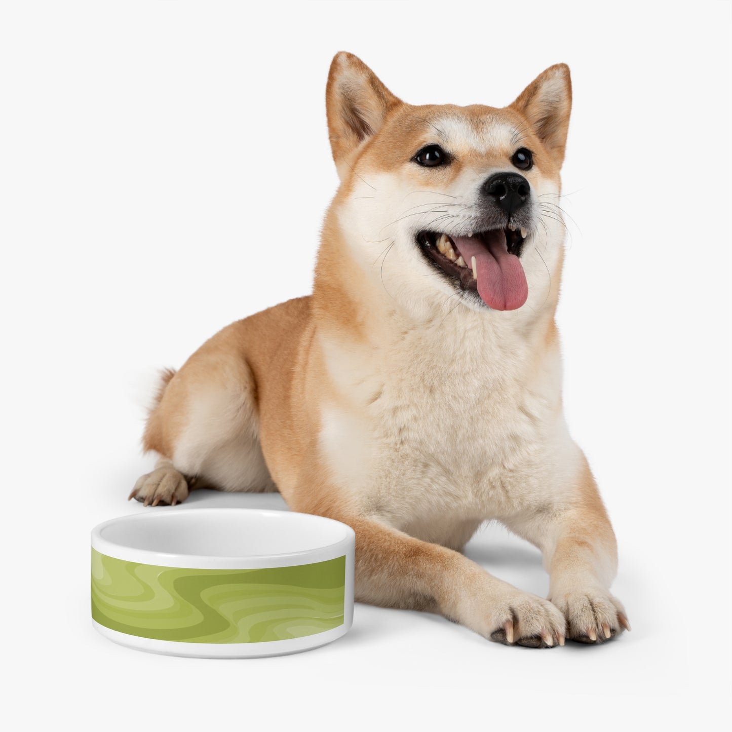 Lemon Wavey 16 oz Pet Bowl