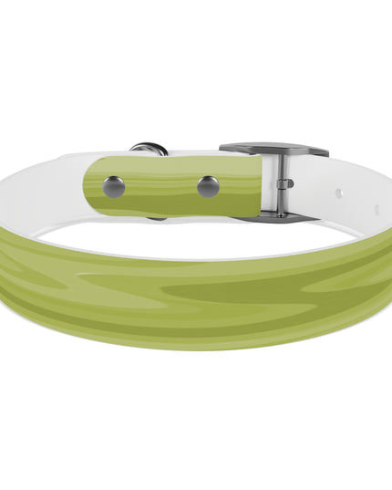 Lemon Wavey Medium Dog Collar