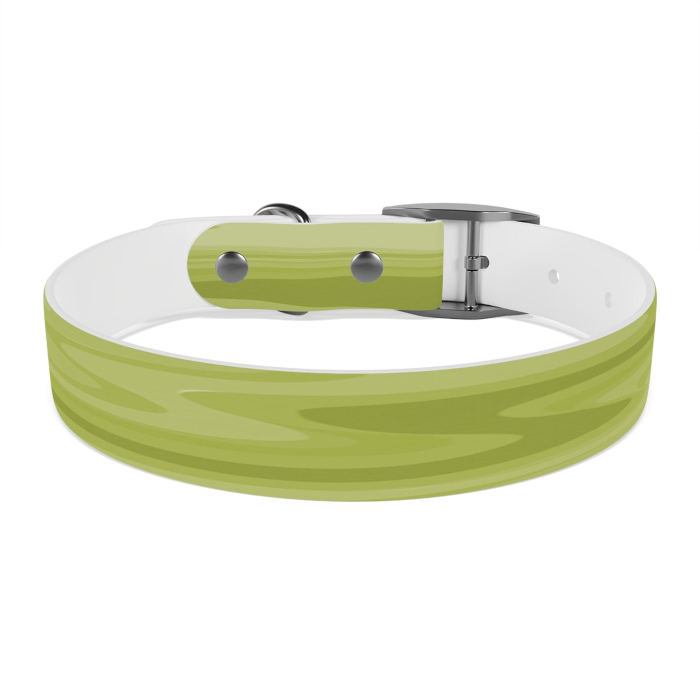 Lemon Wavey Medium Dog Collar