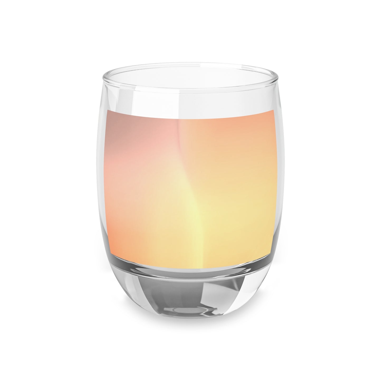 Hot Peach Fade Whiskey Glass, 6 oz