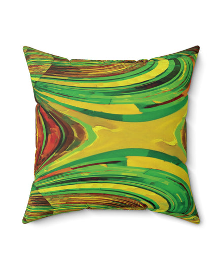 Uzi Spiral Beta Faux Suede Square Pillow, 18" x 18"