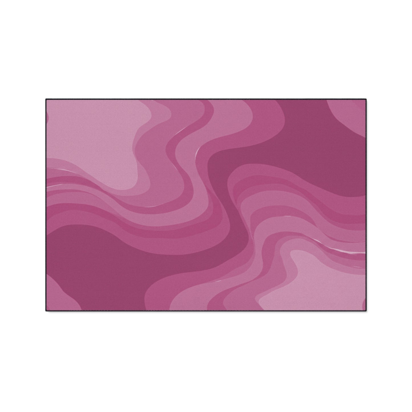 Pinky Mauve Wavey 48" x 72" Heavy Duty Floor Mat