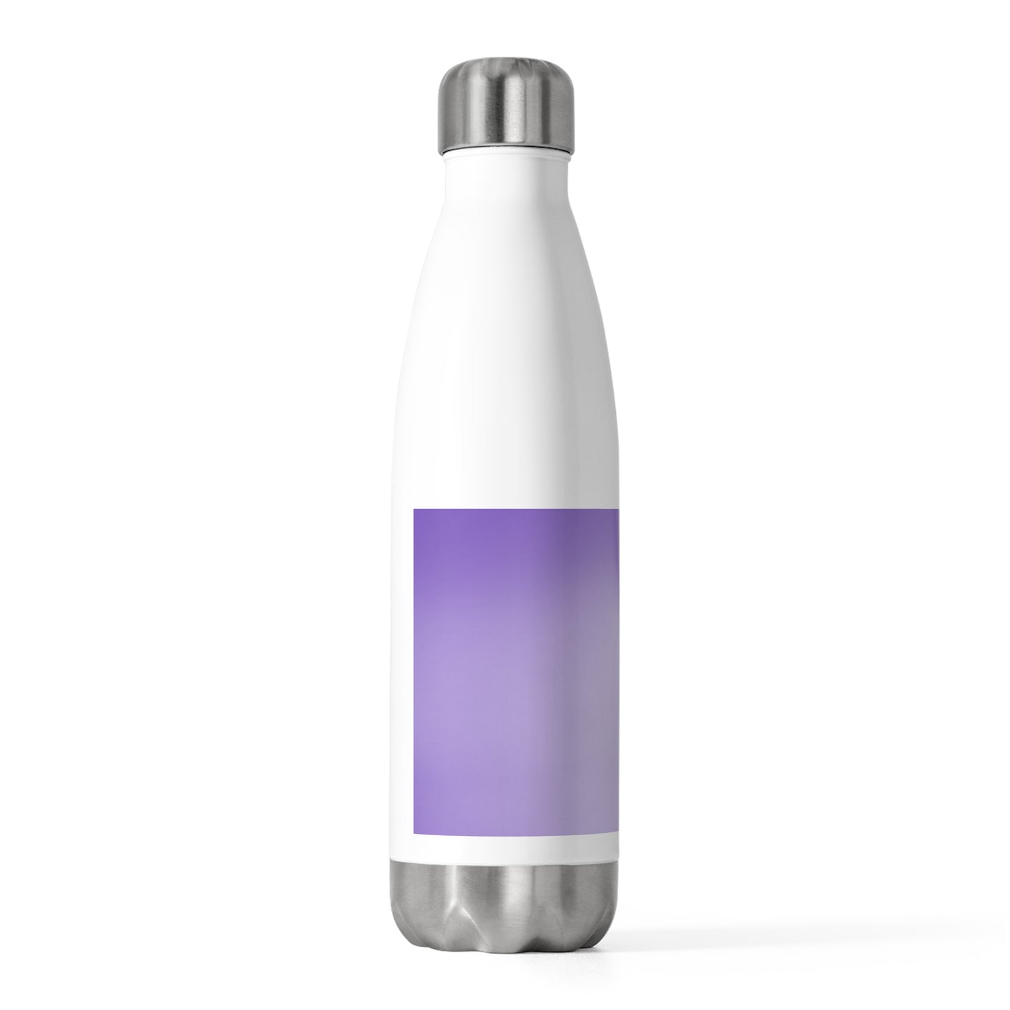 Power Purple Fade 20oz Insulated White Water Bottle