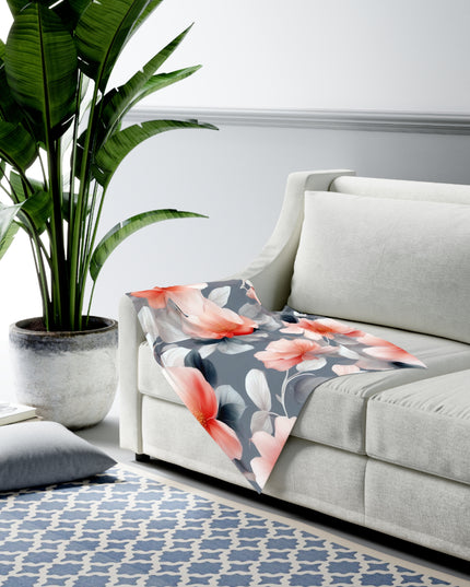 Red Blossom Floral Bunch Baby Swaddle 30″×40″ Blanket
