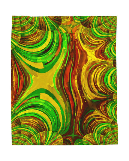 Uzi Spiral Beta Velveteen Plush Blanket, 50" x 60"