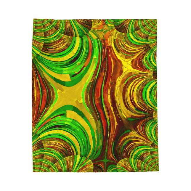 Uzi Spiral Beta Velveteen Plush Blanket, 50" x 60"