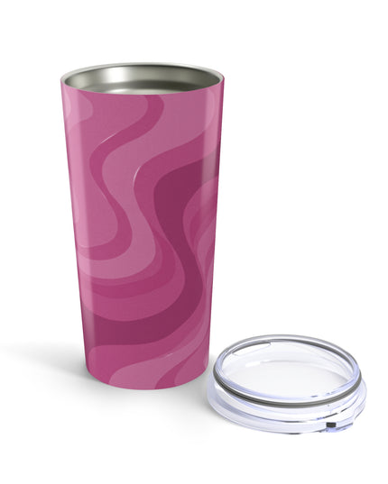 Pinky Mauve Wavey Tumbler 20oz