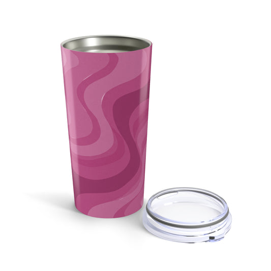 Pinky Mauve Wavey Tumbler 20oz