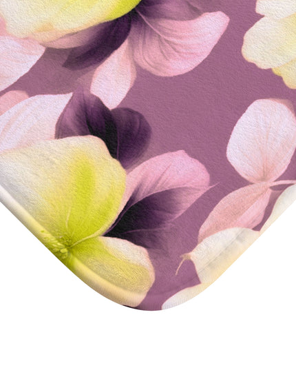 Lemon Blossom Floral Bunch 24" x 17" Bath Mat