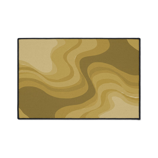 Brown Wavey 18" x 27" Heavy Duty Floor Mat