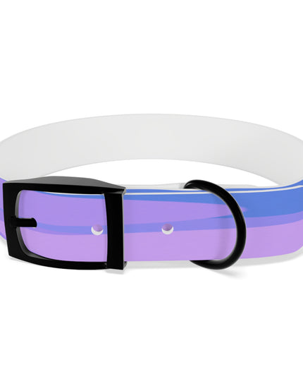 Pastel Purple Family Patches Medium Dog Collar