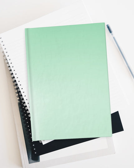 Mint Fade 5" x 7" Journal - 128 Blank pages