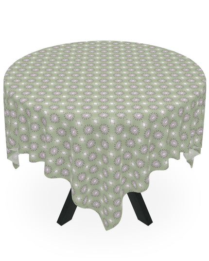 Olive Star-crossed Bodies Tablecloth, 55" x 55"