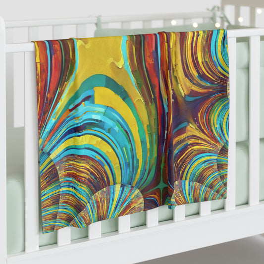 Uzi Spiral Alpha Baby Swaddle 30″×40″ Blanket