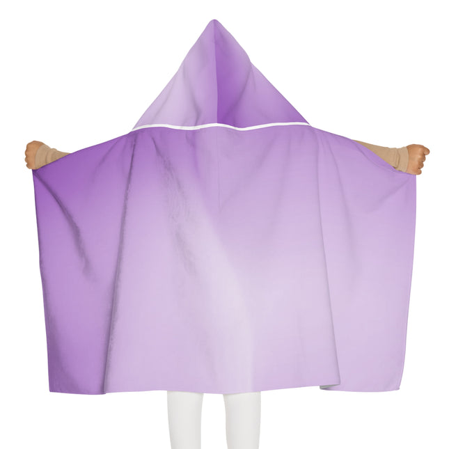 Soft Lavender Fade Youth Hooded Towel, 24" x 48"