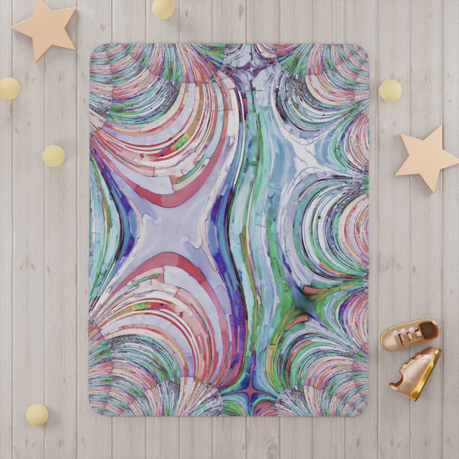 Uzi Spiral Pastels Toddler Blanket, 30" x 40"