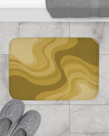 Brown Wavey 24" x 17" Bath Mat