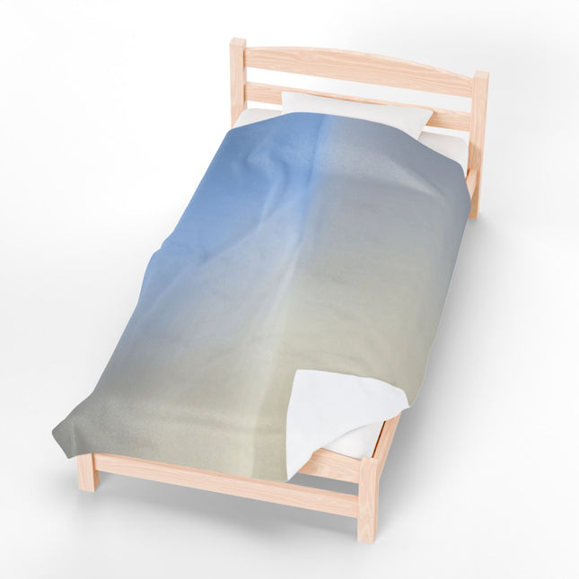 Cobalt Fade Velveteen Plush Blanket, 60" x 80"