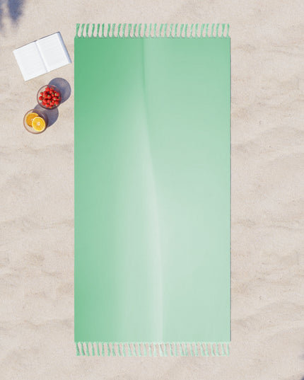 Mint Fade 38" × 81" Boho Beach Cloth