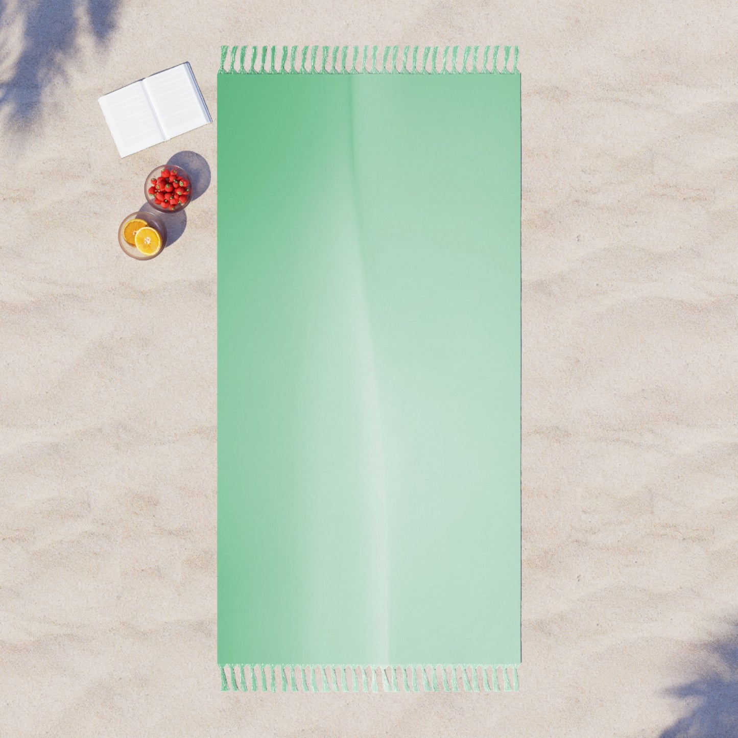 Mint Fade 38" × 81" Boho Beach Cloth