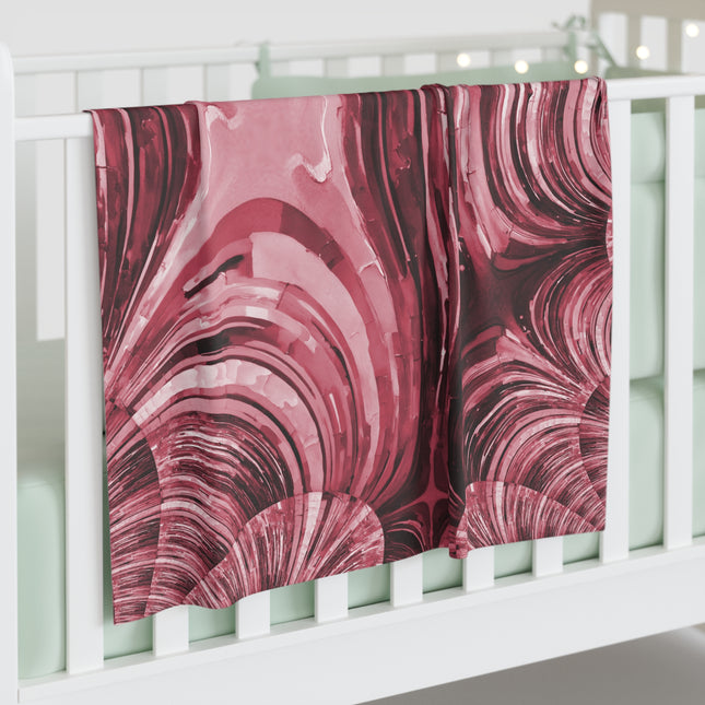 Uzi Spiral Ruby Baby Swaddle 30″×40″ Blanket