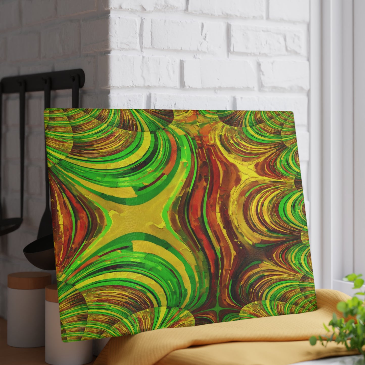Uzi Spiral Beta 11" x 15" Glass Cutting Board