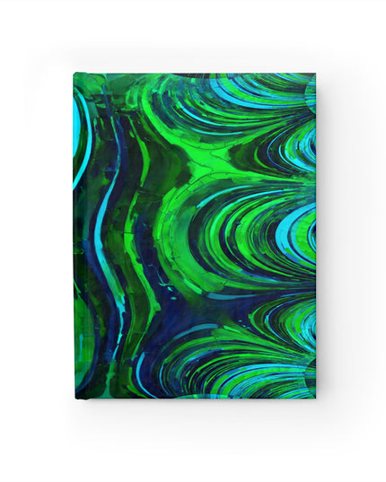 Uzi Spiral Blue Green 5" x 7" Journal - 128 Ruled Line pages