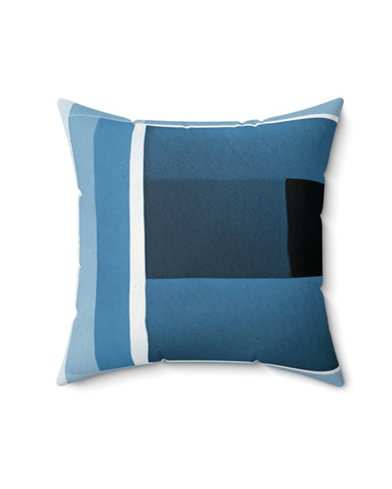 Blue Shadow 16" x 16" Faux Suede Square Pillow
