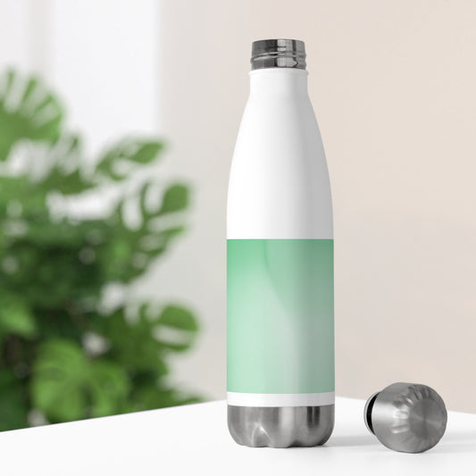 Mint Fade 20oz Insulated White Water Bottle