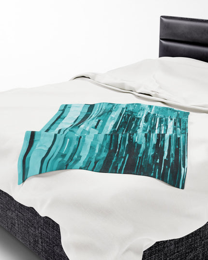Striped Tif Velveteen Plush Blanket, 30" x 40"