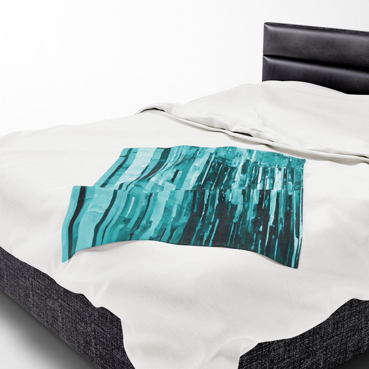 Striped Tif Velveteen Plush Blanket, 30" x 40"