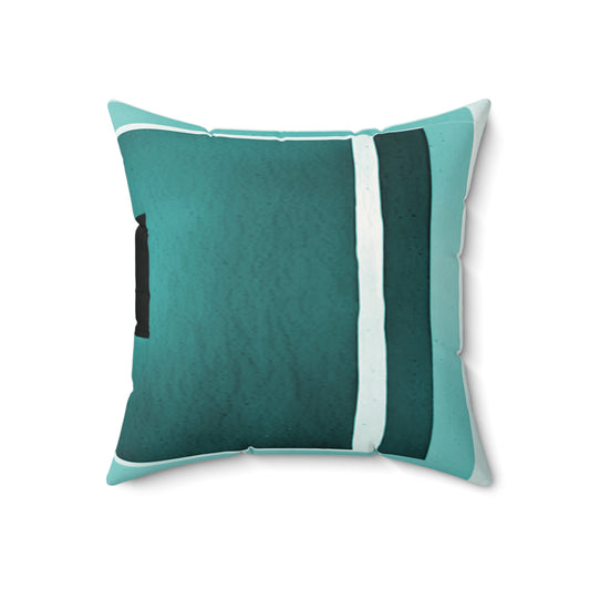 Mint Shadow 18" x 18" Faux Suede Square Pillow