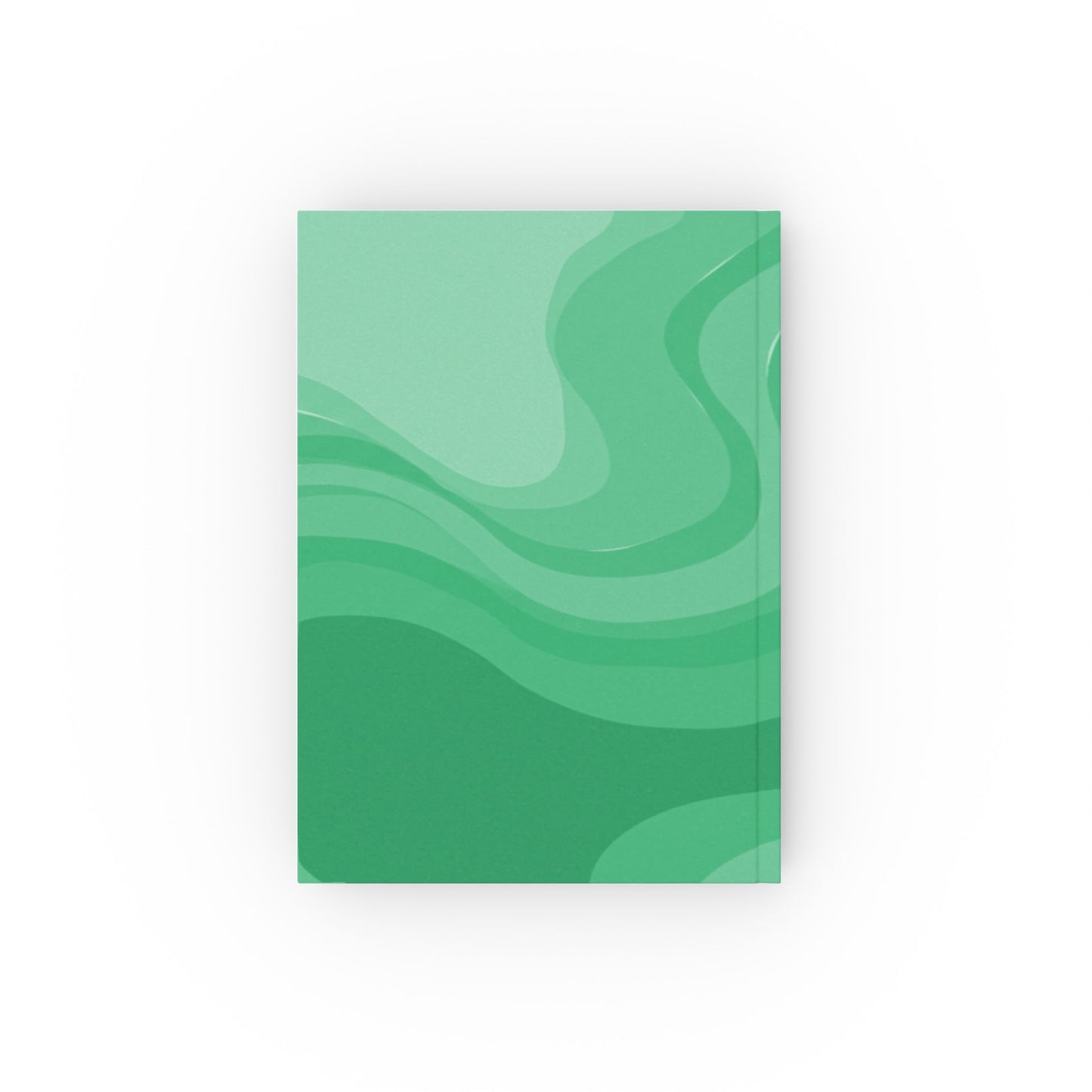 Mint Green Wavey 5.2" x 7.4" Hard Backed Journal with 128 blank pages