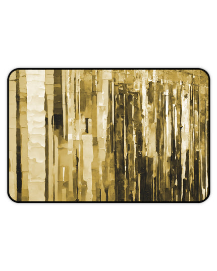 Striped Light Brown 12" x 18" Desk Mat
