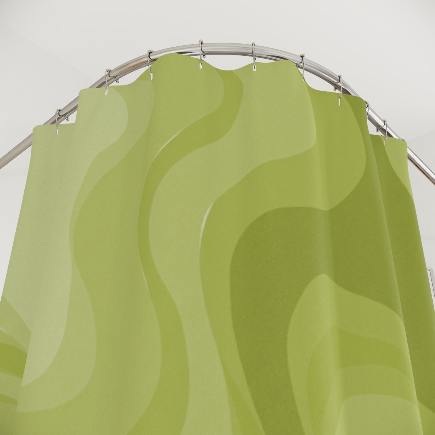 Lemon Wavey Shower Curtains, 71" x 74"