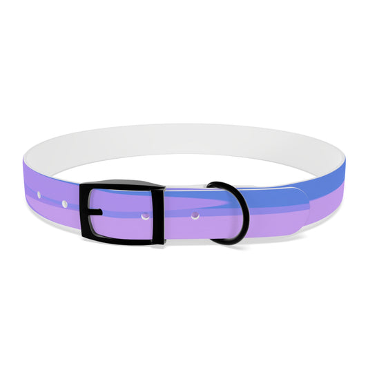 Pastel Purple Family Patches Extra Large Dog Collar