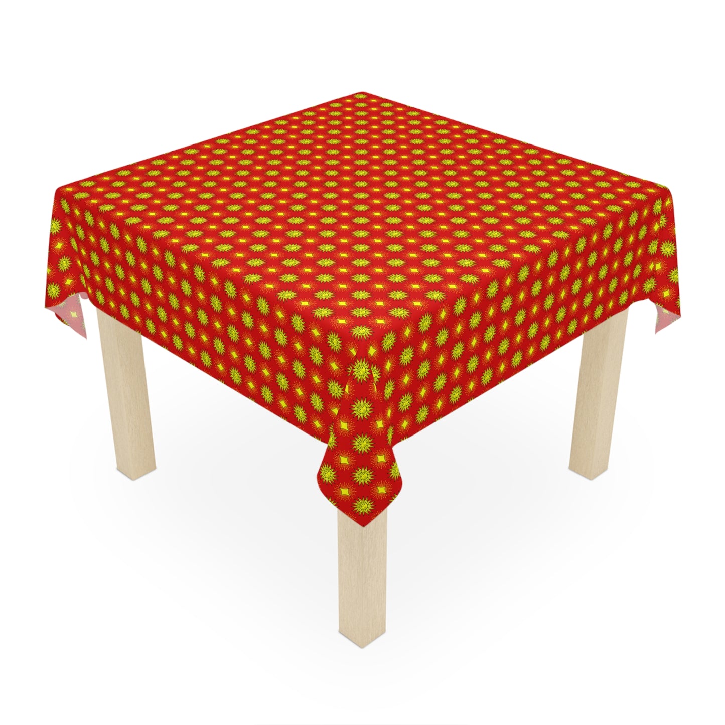 Late Evening Star-crossed Bodies Tablecloth, 55" x 55"