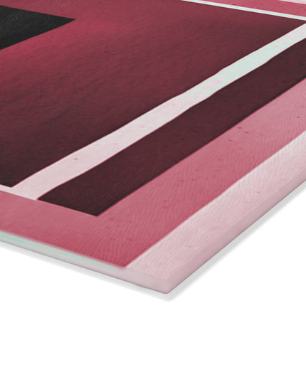 Red Shadow 8" x 11" Glass Cutting Board