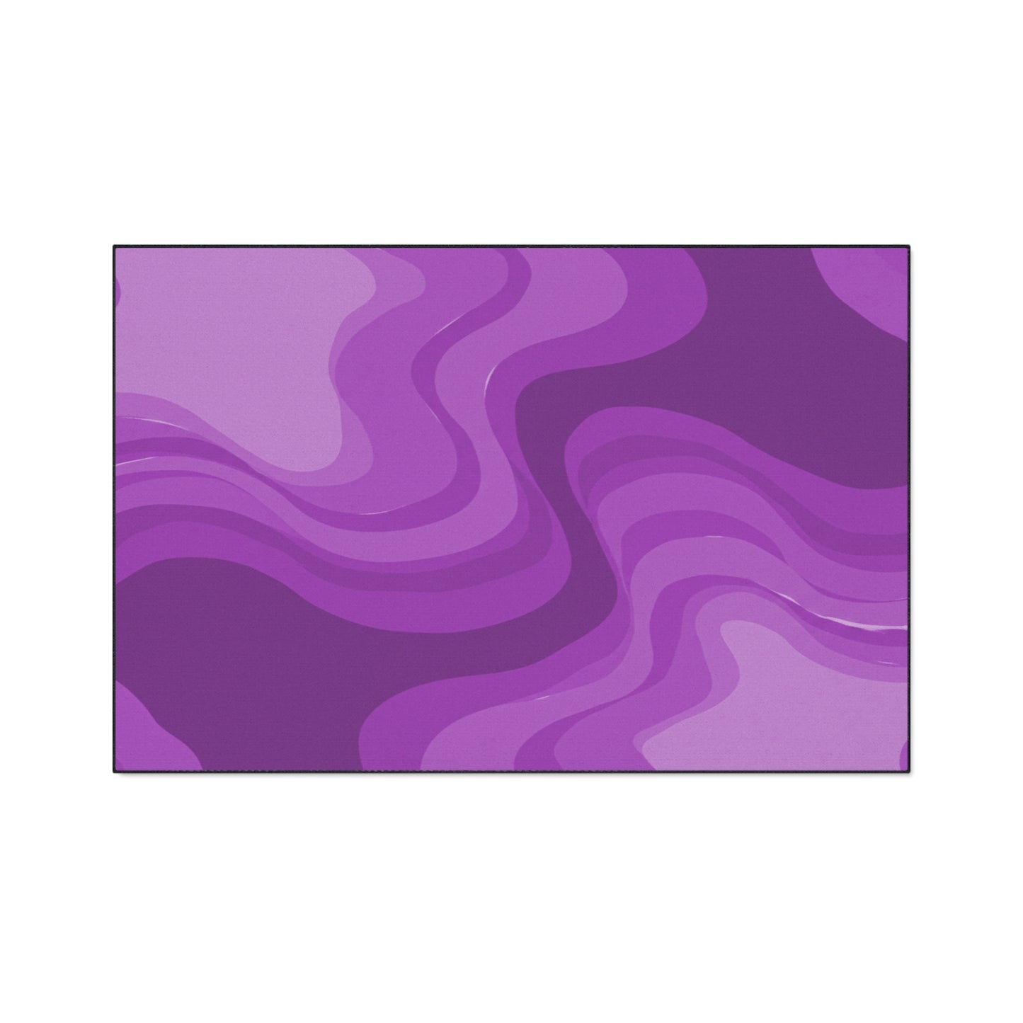 Wavey Purple Wavey 48" x 72" Heavy Duty Floor Mat