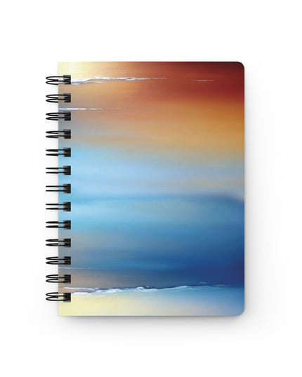 Blue Sea Red Orange Fog Spiral Bound Journal, 5" x 7" 150 pages