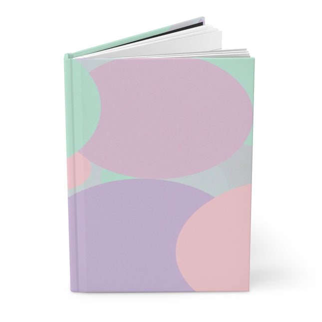 Pastel Peach and Soft Green Patches 5.75" x 8" Hardcover Journal Matte with 150 lined pages
