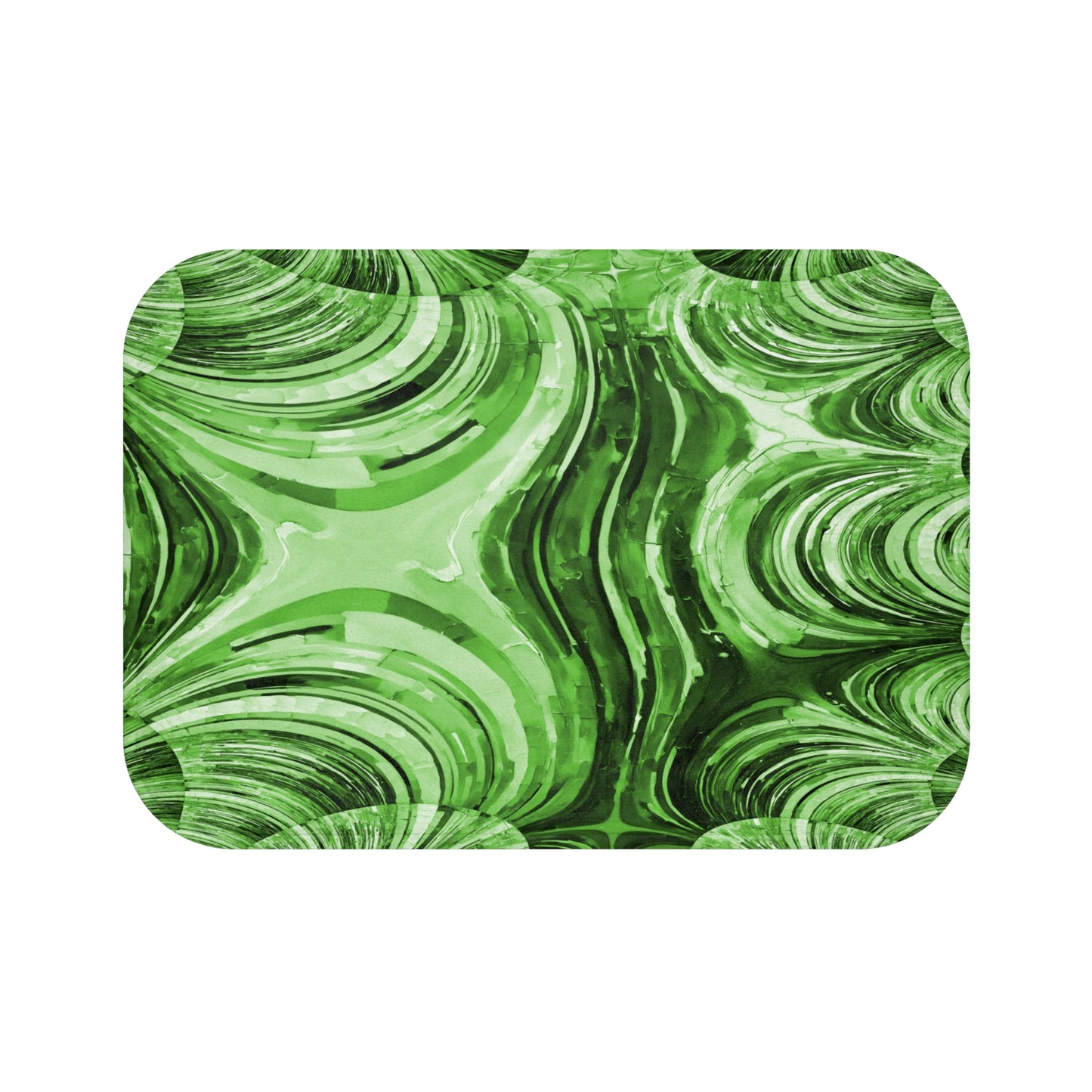Uzi Spiral Mint Pastel 24" x 17" Bath Mat