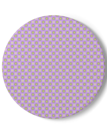 Magenta Star-crossed Bodies Round Ceramic Coaster, 4" x 4"