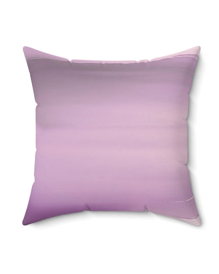 Dark Pink Sea Amethyst Fog 18" x 18" Faux Suede Square Pillow