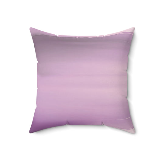 Dark Pink Sea Amethyst Fog 18" x 18" Faux Suede Square Pillow