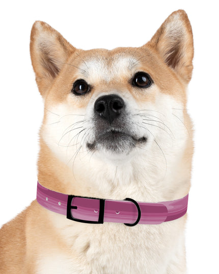 Pinky Mauve Wavey Medium Dog Collar