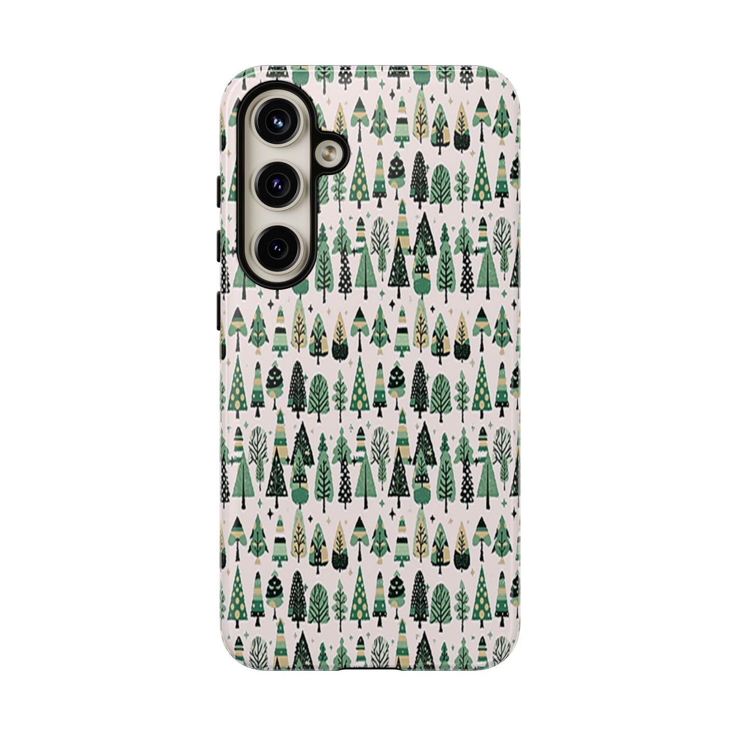 Mini Vintage Green Trees Samsung Galaxy S24 Plus Tough Cases
