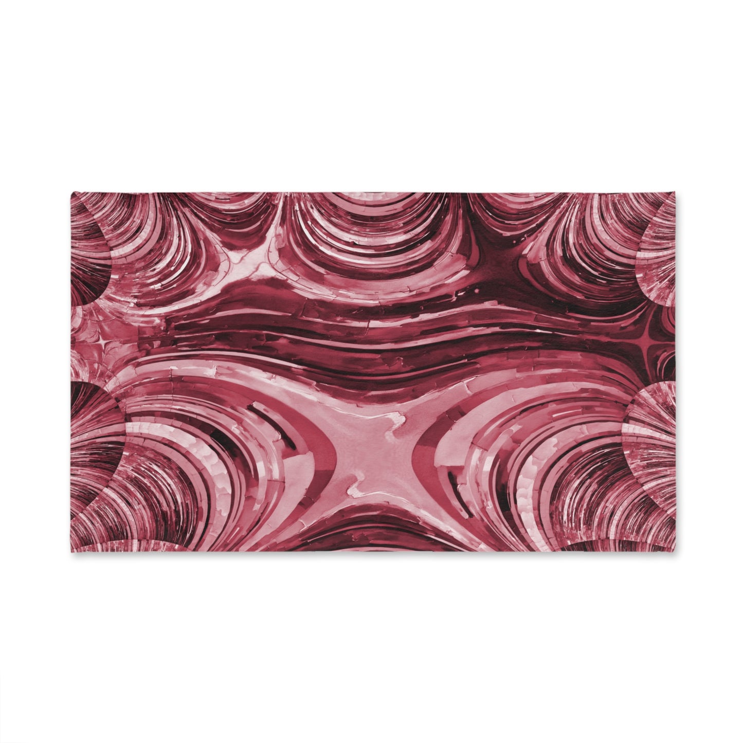 Uzi Spiral Ruby Hand Towel, 16" x 28"