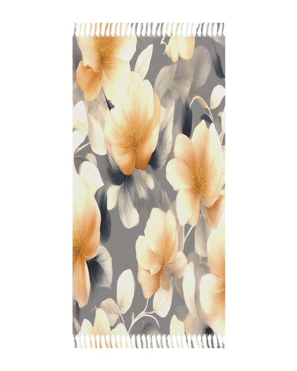 Soft Blossom Floral Bunch 38" × 81" Boho Beach Cloth
